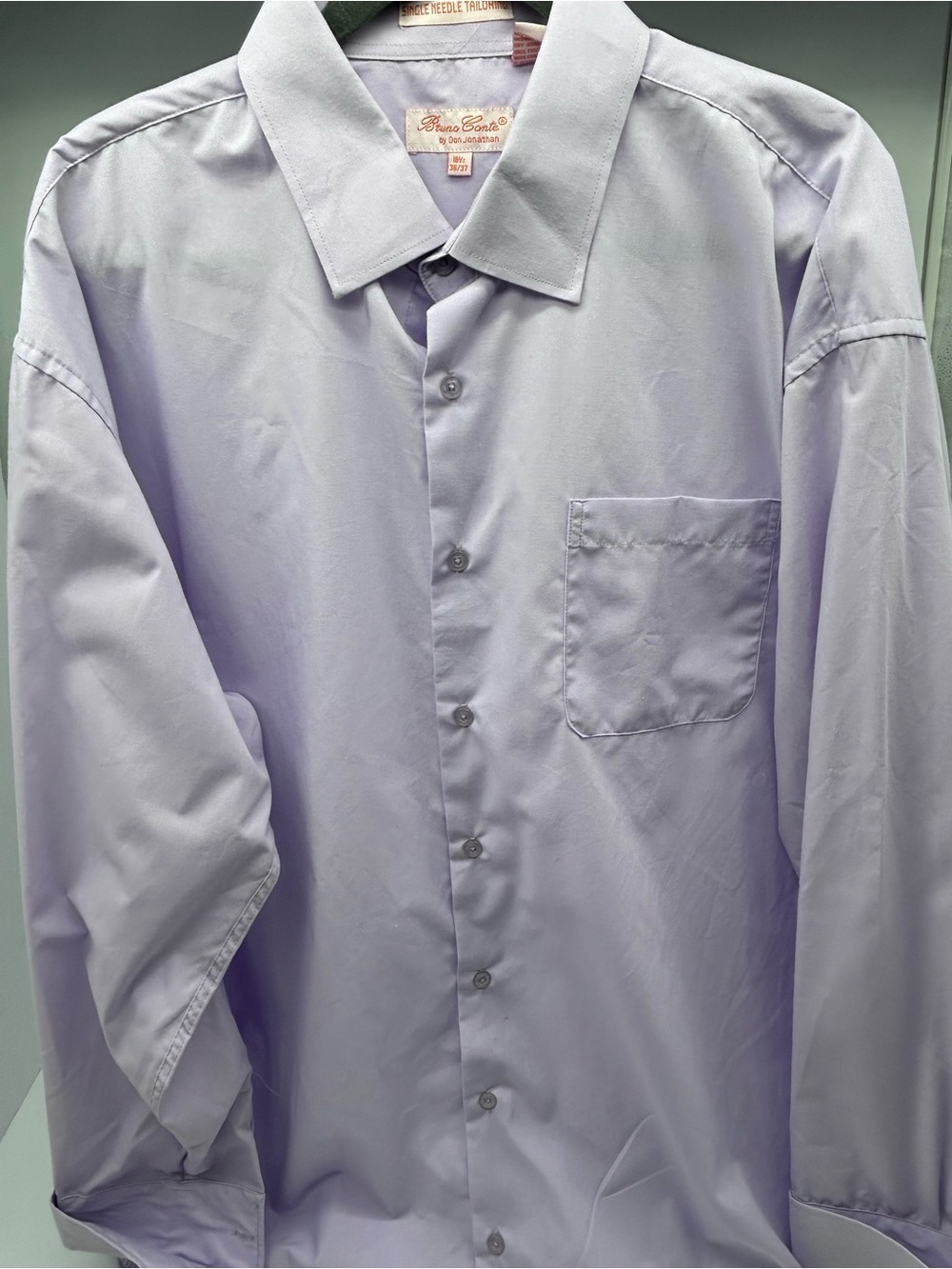 Bruno Conte by Don Jonathan Men's Lavender Dress Shirt 18.5